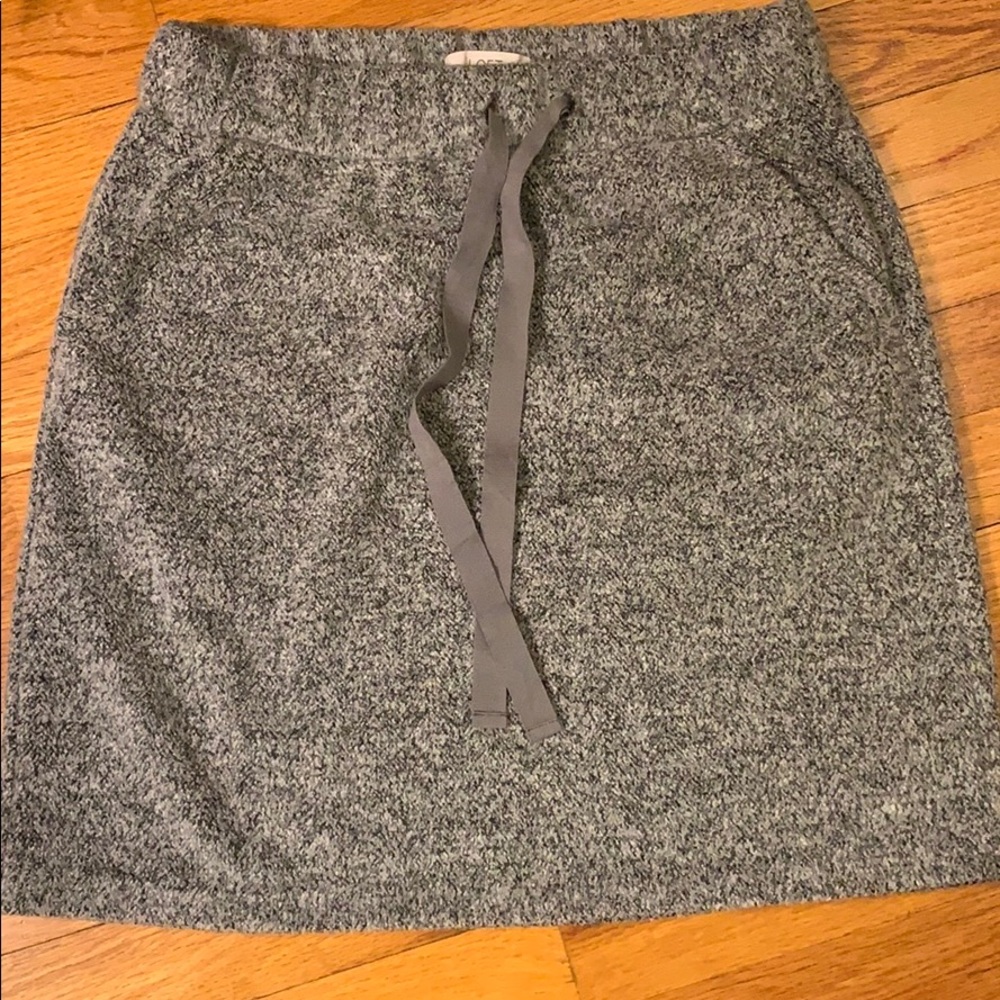 LOFT gray warm skirt